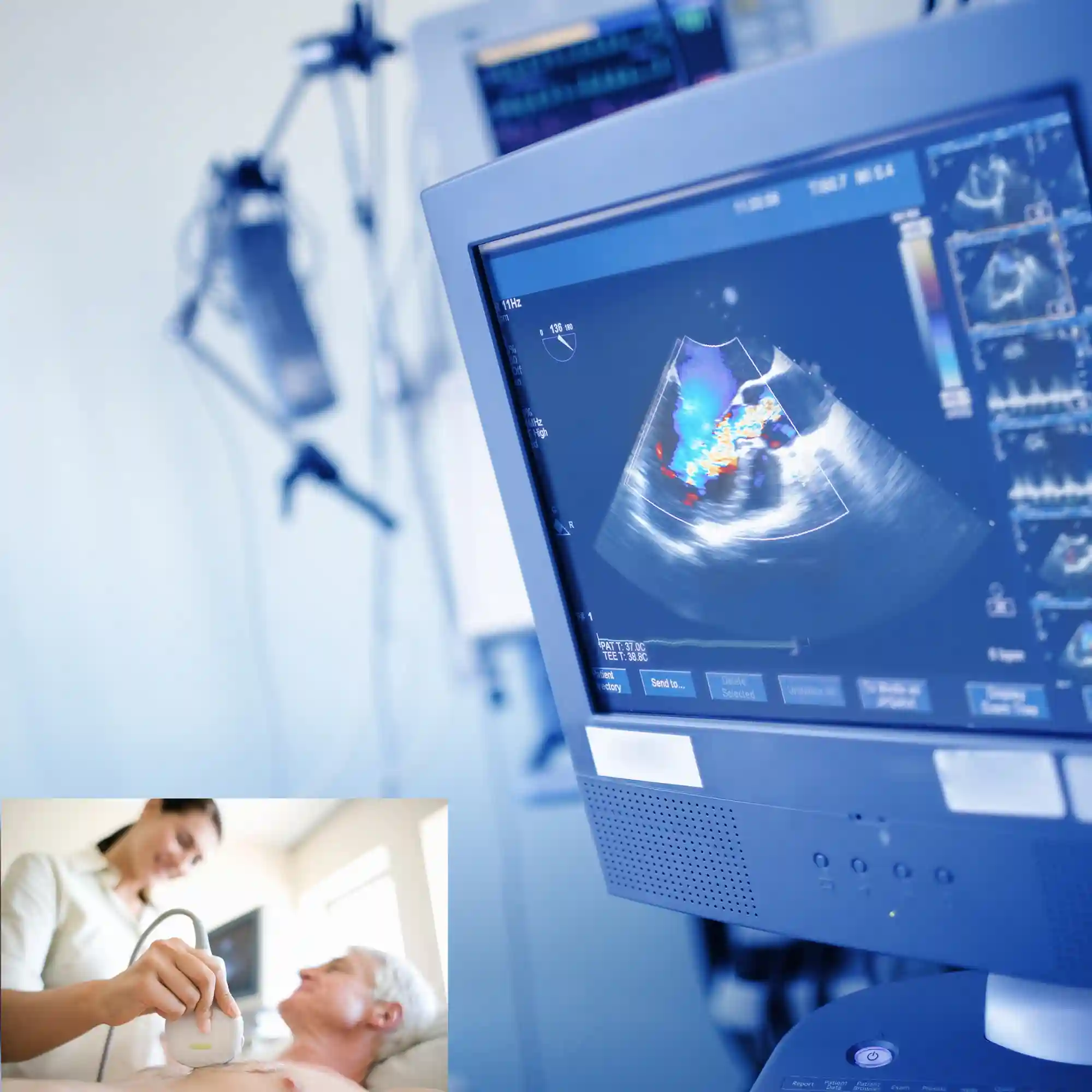 Echocardiography heart test