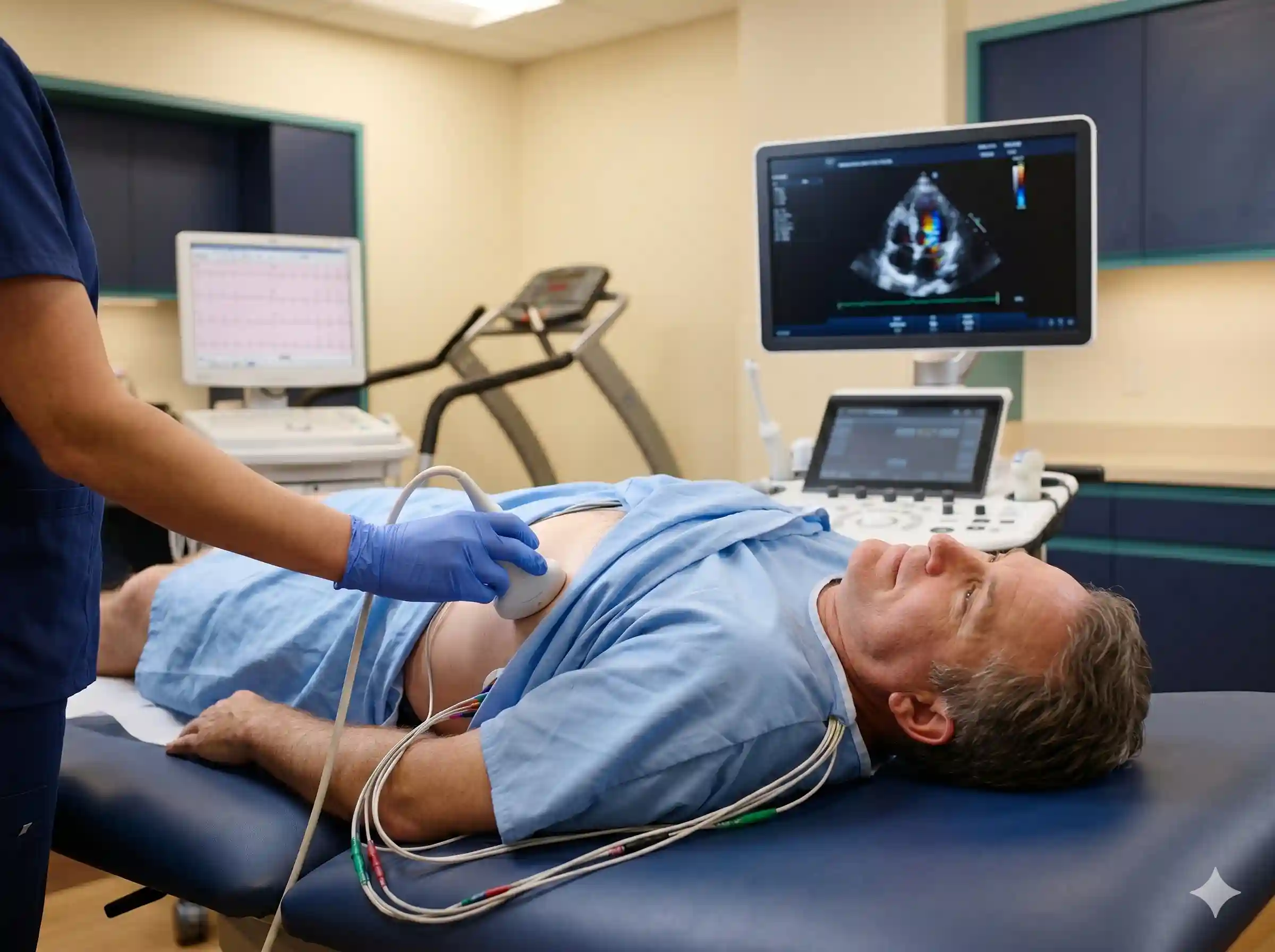 Stress echocardiography test